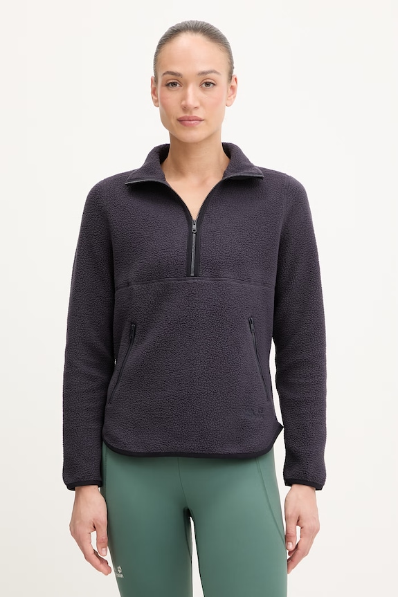 Jack Wolfskin bluză sport pentru femei polar Lite Curl bleumarin A65750