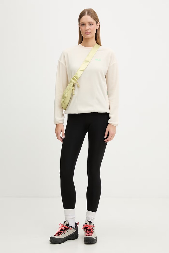 Jack Wolfskin sportovní mikina dámská fleecová Find The Wild A65739 béžová SS26