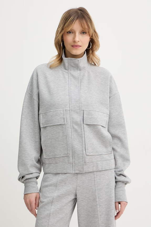 Patrizia Pepe bluza z elastanem szary 8M1795.J391M