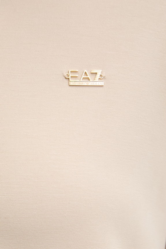EA7 Emporio Armani mikina dámska z modalu AF12643.7W000192 béžová