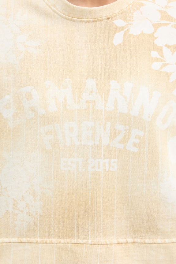 ERMANNO Firenze bluza damska bawełniana D48EM016EB2 beżowy
