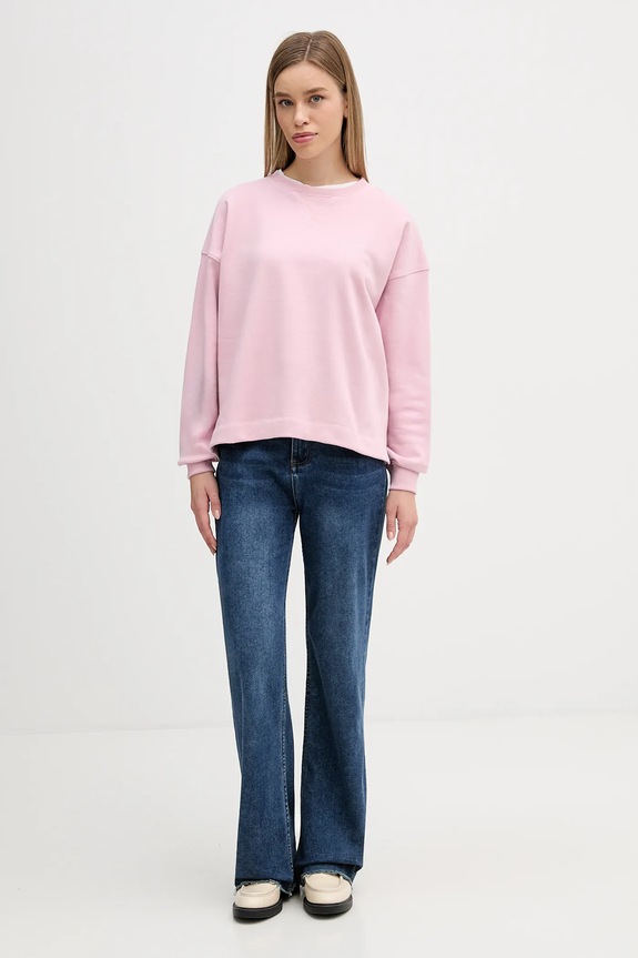 Bavlnená mikina Barbour Rosie LOL0666 ružová SS26