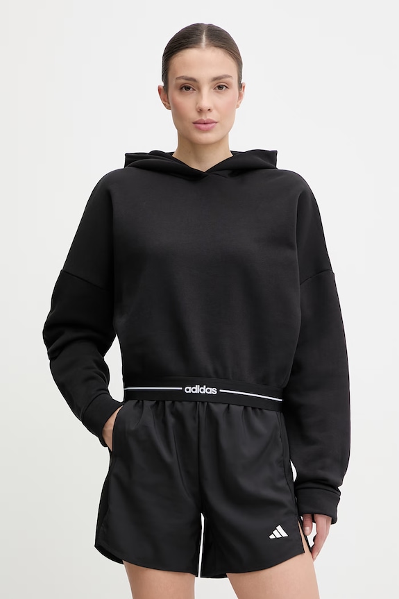 Φούτερ προπόνησης adidas Performance με κουκούλα μαύρο KC7664