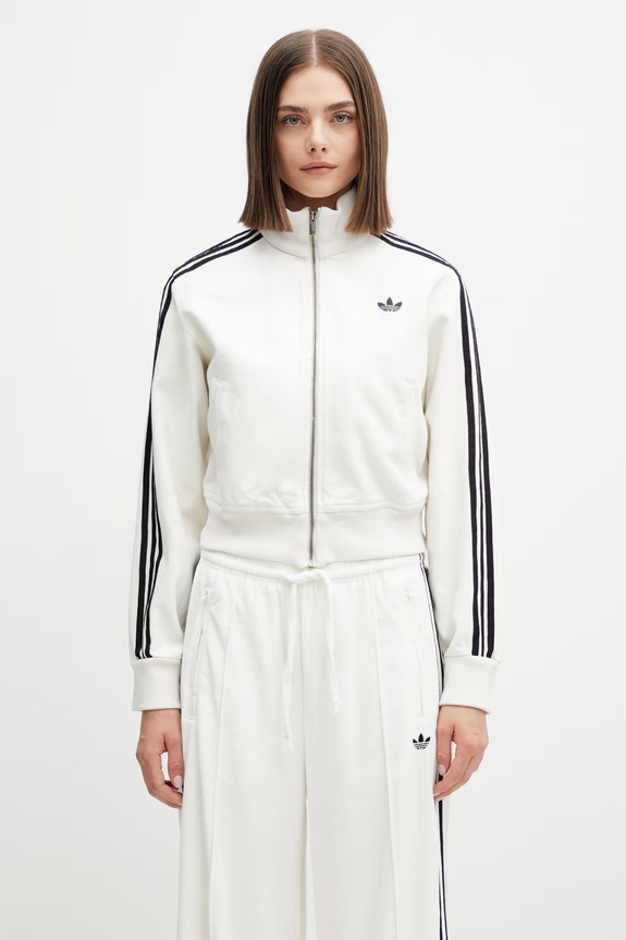 adidas Originals Firebird кофта, яка розстібається жіноча бавовна бежевий KD2892