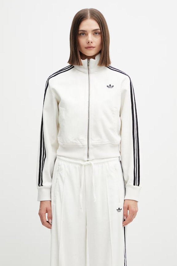 adidas Originals Firebird кофта, яка розстібається жіноча бавовна бежевий KD2892