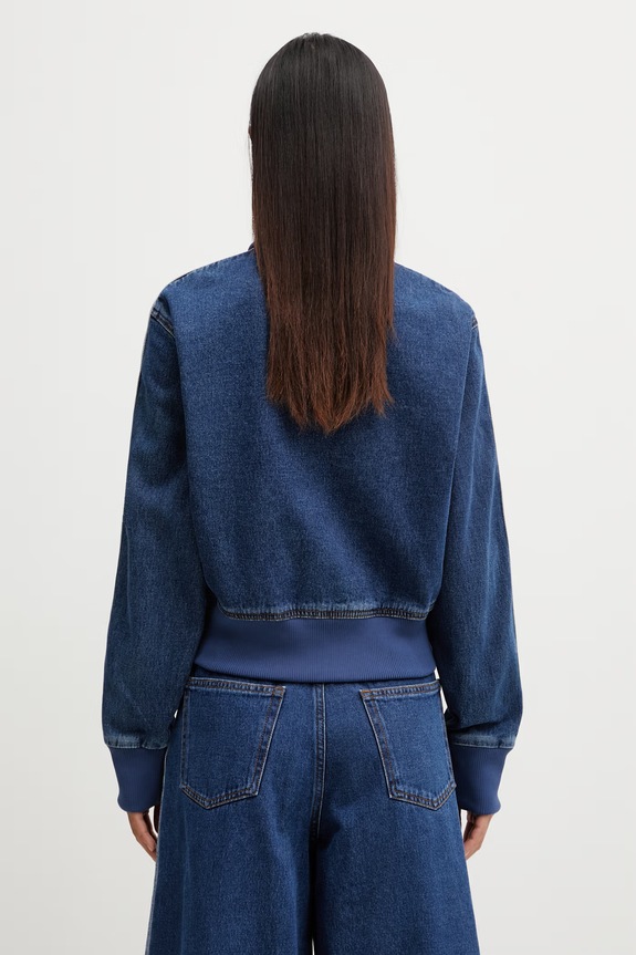 Îmbrăcăminte adidas Originals geacă jeans Firebird KD2913 albastru
