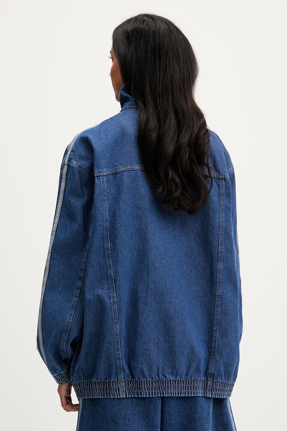 Îmbrăcăminte adidas Originals jachetă de damă din denim Firebird KD2920 albastru