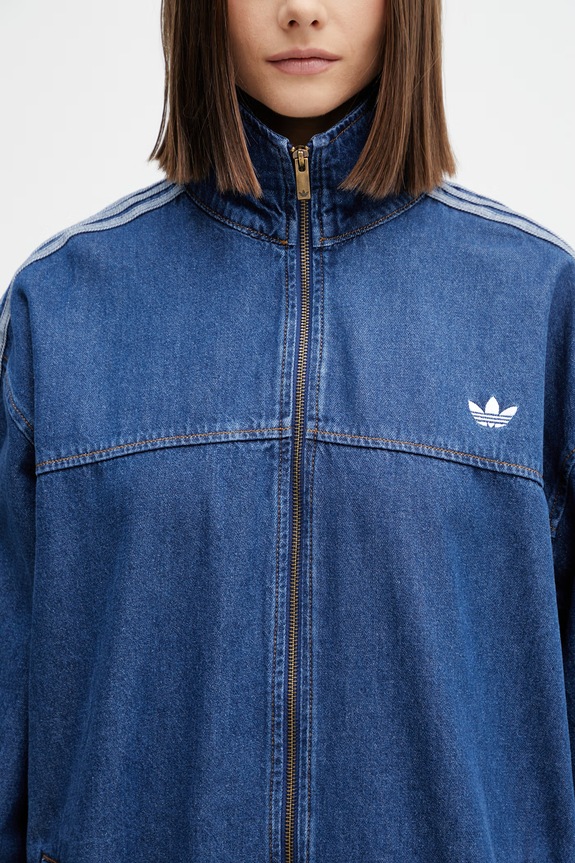 adidas Originals Firebird куртка жіноча джинсова блакитний KD2920