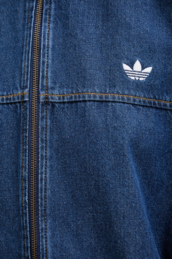 adidas Originals jachetă de damă din denim Firebird KD2920 albastru