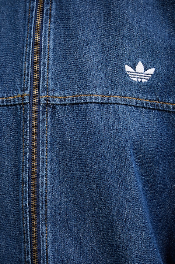 adidas Originals jachetă de damă din denim Firebird KD2920 albastru