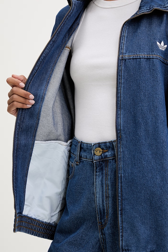 adidas Originals jachetă de damă din denim Firebird KD2920