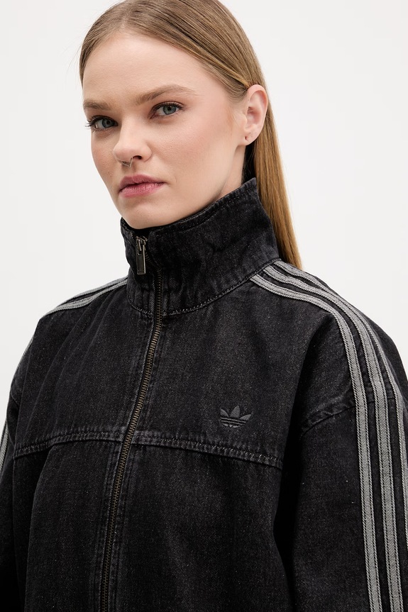 adidas Originals geacă de blugi de damă Firebird negru KD2926