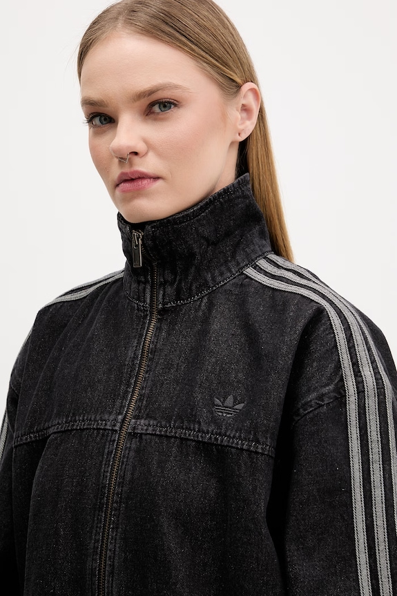 adidas Originals geacă de blugi de damă Firebird negru KD2926