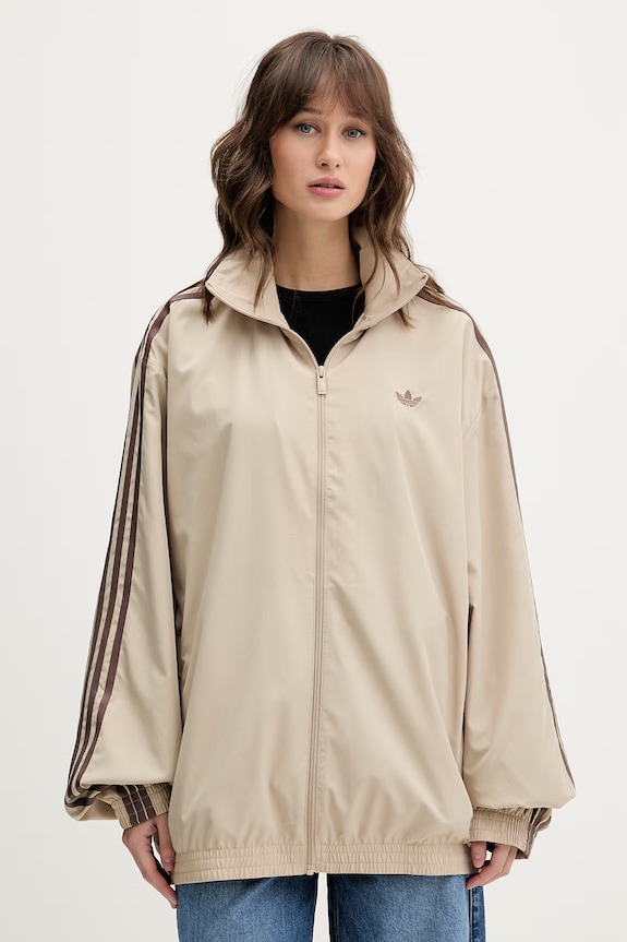adidas Originals bluza rozpinana damska aplikacja beżowy KD6297