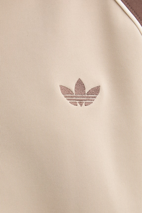 adidas Originals суичър с цип дамски с памук KD8825 бежов