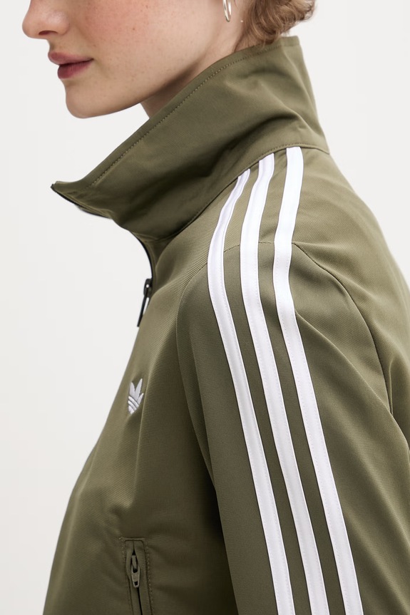 adidas Originals dukserica na zakopčavanje za žene KQ6531 zelena