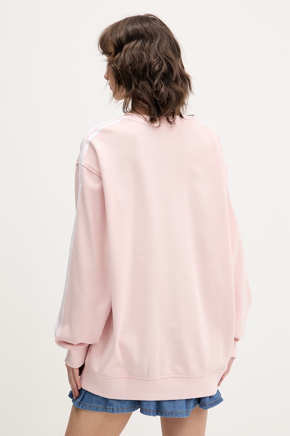 Îmbrăcăminte adidas Originals hanorac pentru femei, din bumbac KS6471 roz