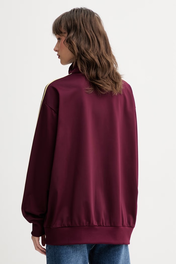 Clothing adidas Originals zip-up sweatshirt Women's KT4609 maroon