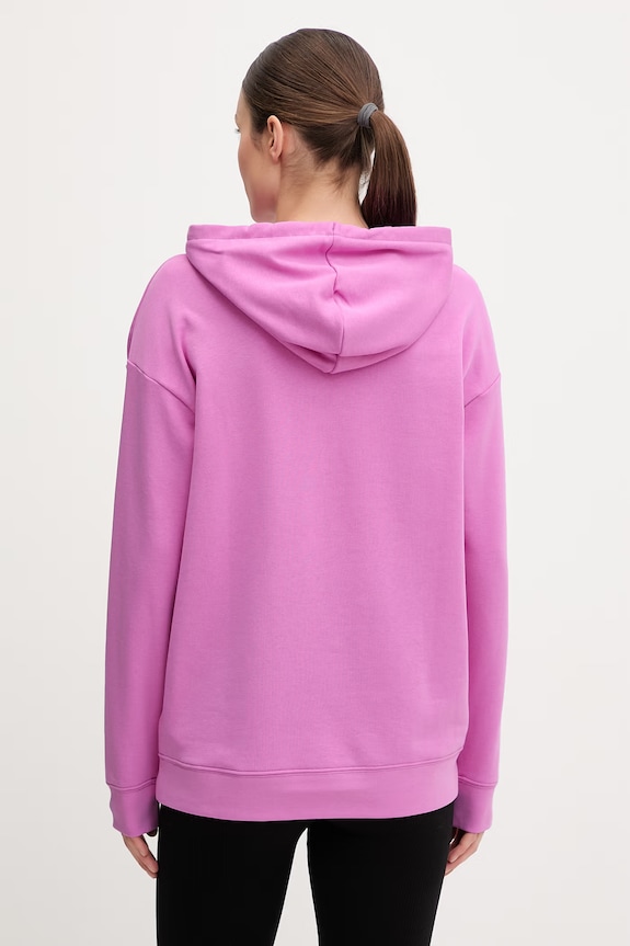 Îmbrăcăminte Puma hanorac cu glugă femeiesc cu bumbac Essentials Relaxed 692971.D roz