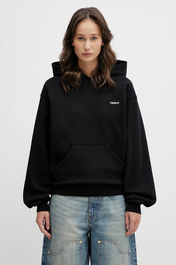 Abbigliamento Coperni felpa con cappuccio da donna con cotone Classic COPJS15F5035 nero