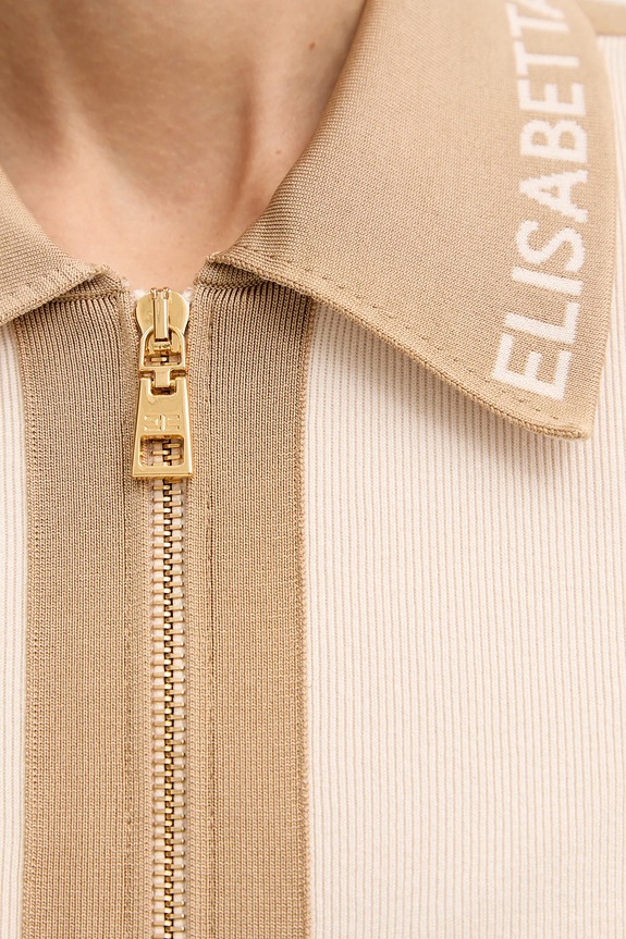 Elisabetta Franchi kardigán MK66S61E2 bézs