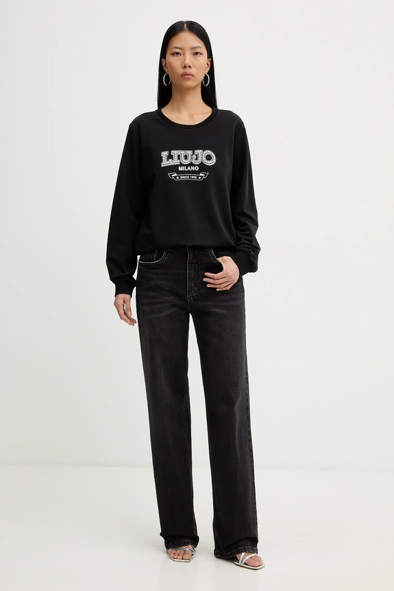 Mikina Liu Jo TA6073.FS090 čierna SS26