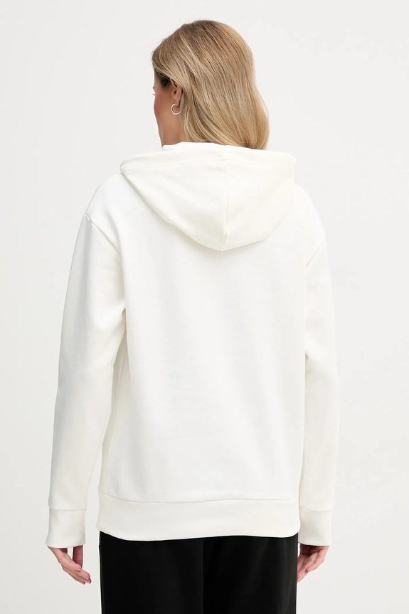 Odzież Lacoste bluza z kapturem damska bawełniana SF7612 beżowy