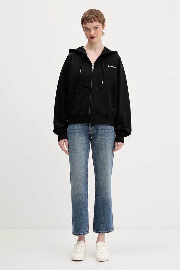 Guess Jeans bluza bawełniana W6RQ32.K68I4 czarny SS26