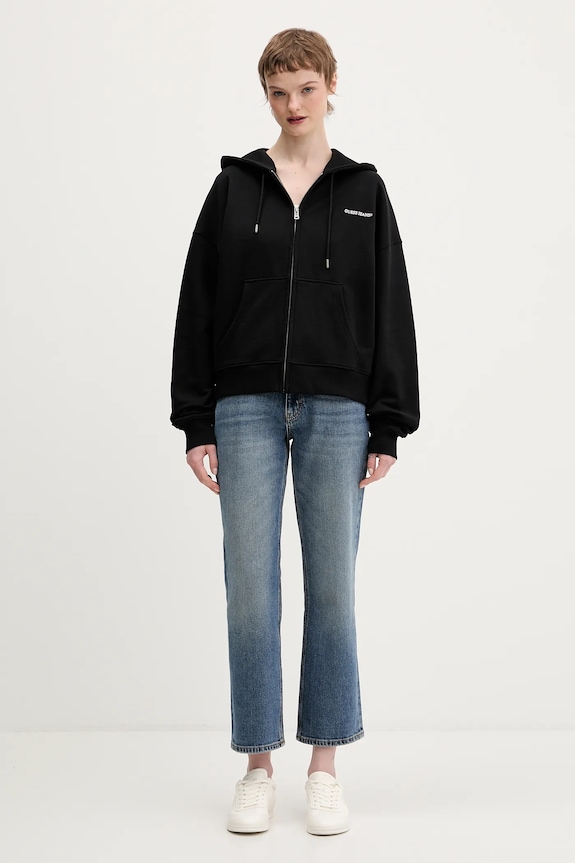 Guess Jeans bluza bawełniana W6RQ32.K68I4 czarny SS26