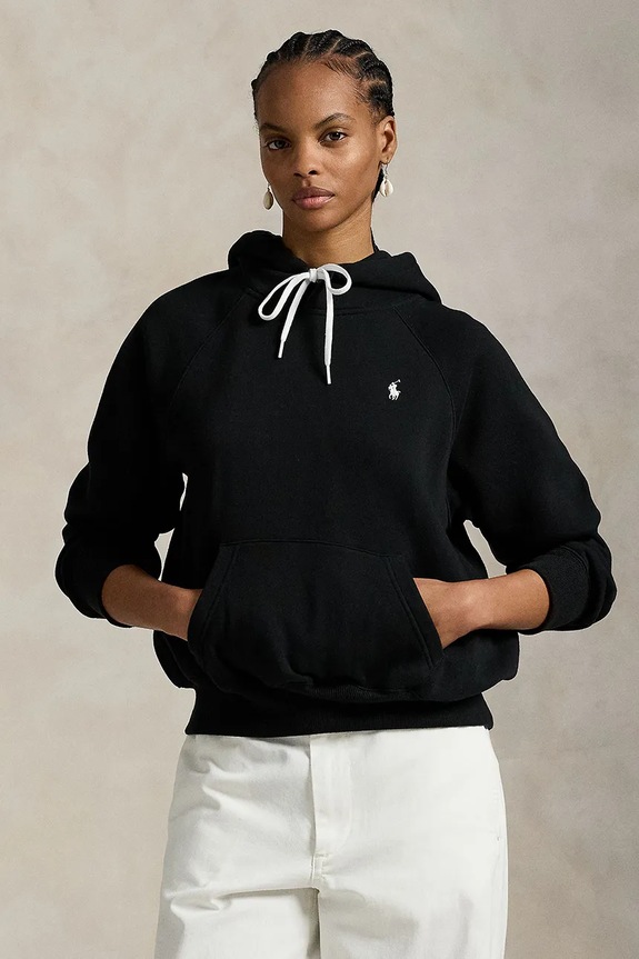 Dukserica Polo Ralph Lauren ARCTIC FLEECE bez uzorka crna 211971698003