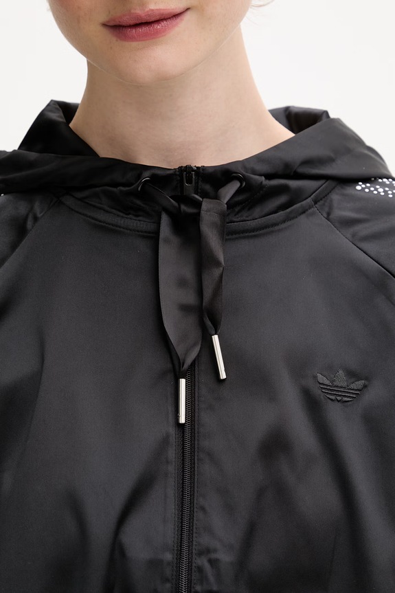 adidas Originals dukserica na zakopčavanje za žene Pearl KC7864 crna