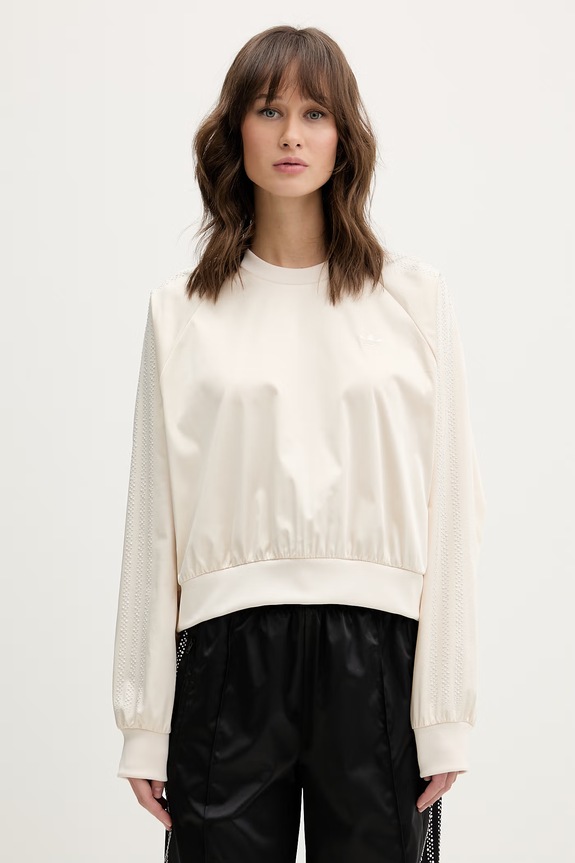 Pulover adidas Originals Pearl Drugo bež KE3353