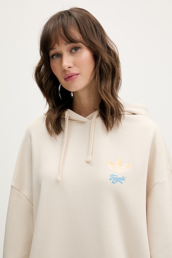 Pulover adidas Originals Taiyaki bež KY5492