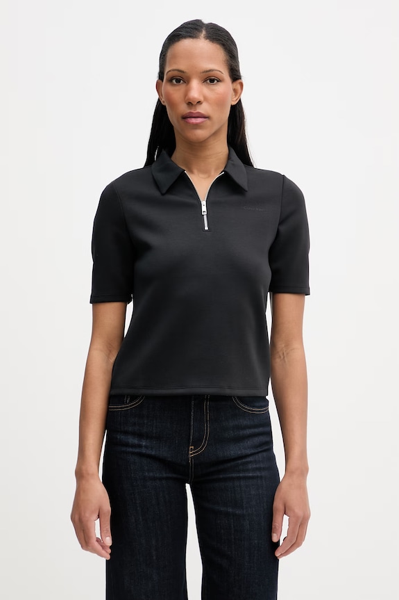 Calvin Klein polo pentru femei negru LV044F205G