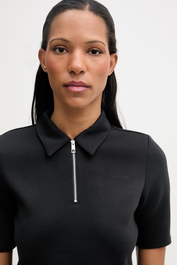 Calvin Klein polo pentru femei negru LV044F205G