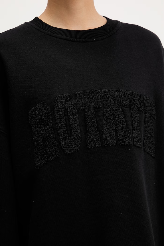 Rotate bluza damska bawełniana 115316100 czarny