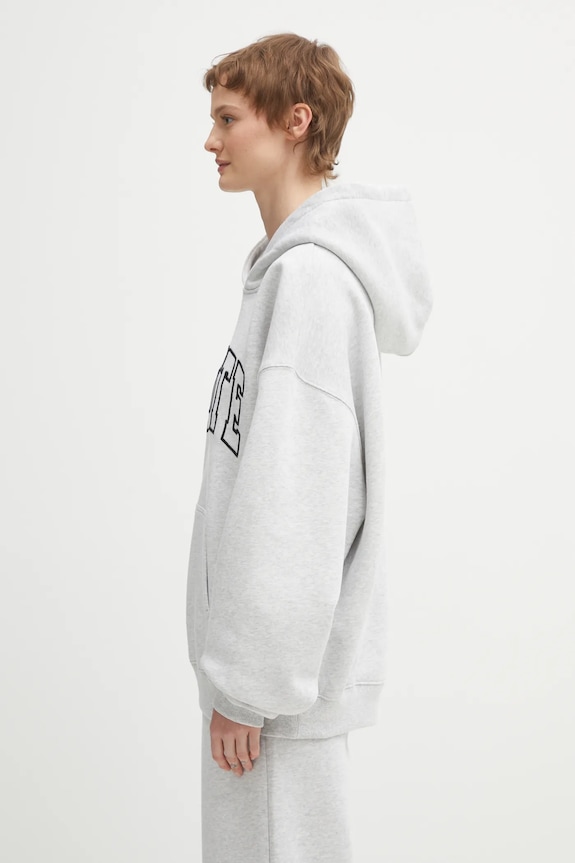 Rotate felpa con cappuccio in cotone da donna 1153321473 grigio SS26