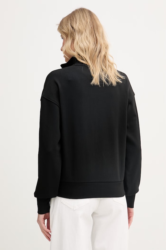 Îmbrăcăminte Lacoste hanorac cu fermoar damski cu bumbac SF0040 negru