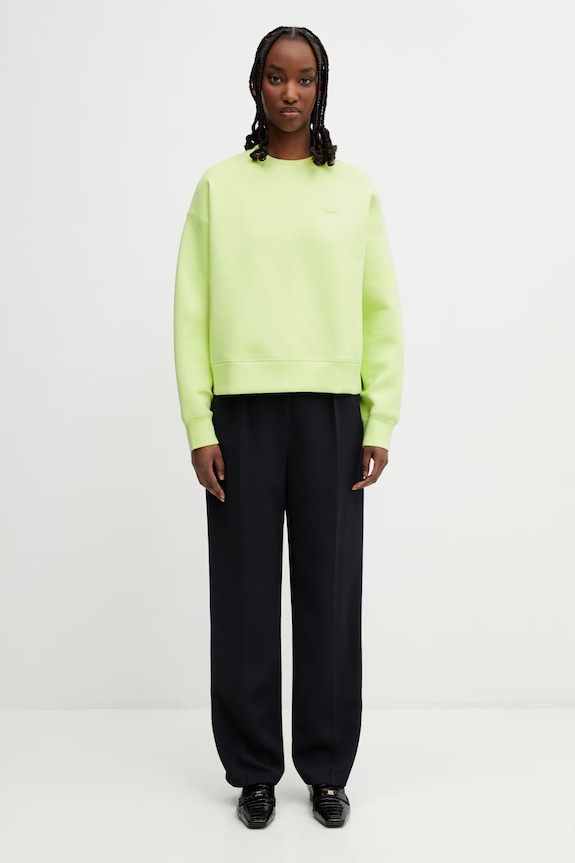 Lacoste bluza damska z bawełną SF0046 zielony