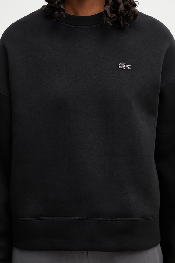 Lacoste bluza damska z bawełną czarny SF0046