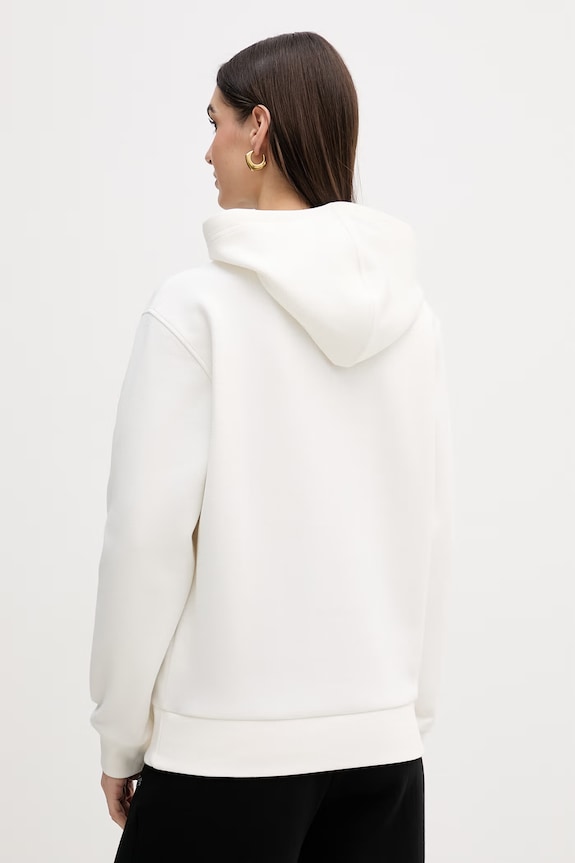 Odzież Lacoste bluza z kapturem damska z bawełną SF5259 beżowy