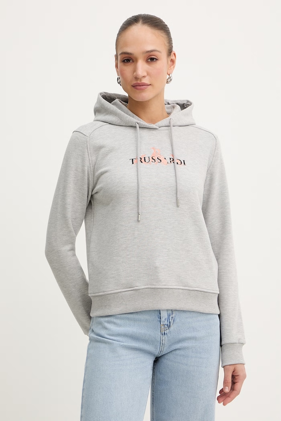 Μπλούζα Trussardi απλικέ γκρί G8586500251N