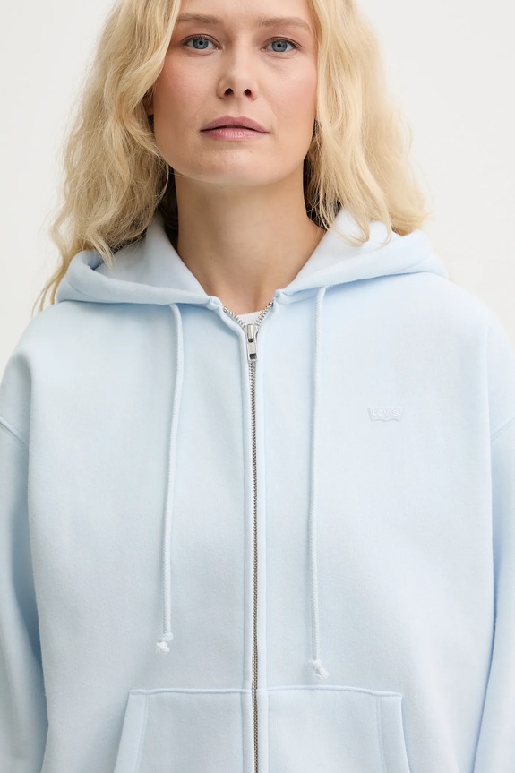 Levi's bluză EVERYDAY ZIP HOODIE albastru A5945.0040