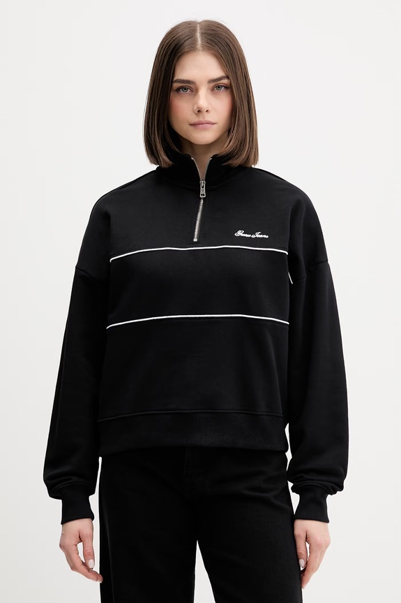 Guess Jeans bluza damska bawełniana czarny W6GQA9.K68I4