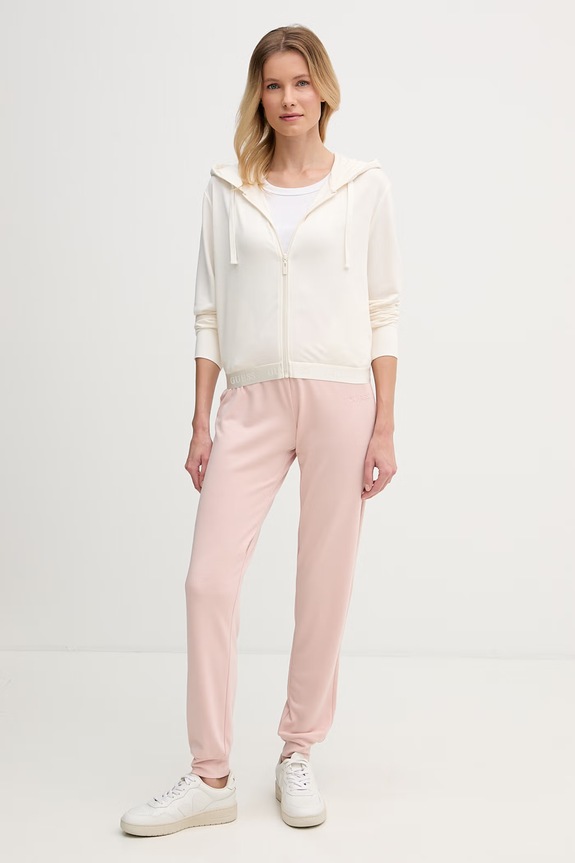 Guess bluza z kapturem damska JUNIE O6GQ01.KCQP2 beżowy SS26