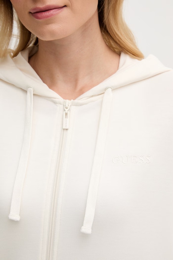 Guess bluza z kapturem damska JUNIE O6GQ01.KCQP2 beżowy