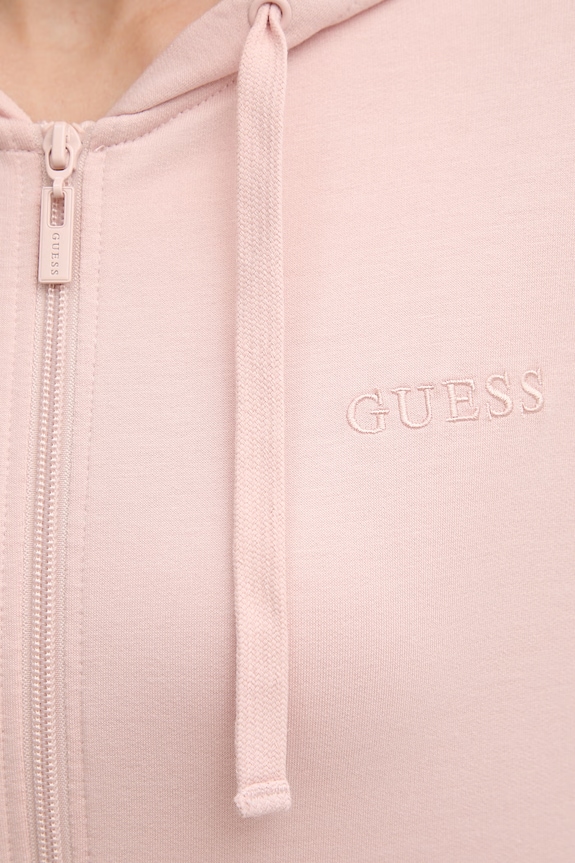 Guess bluza z kapturem damska JUNIE O6GQ01.KCQP2 różowy