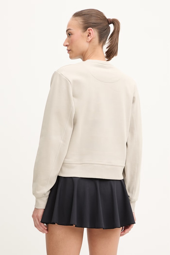 Oblečenie adidas by Stella McCartney mikina dámska bavlnená JZ0674 béžová