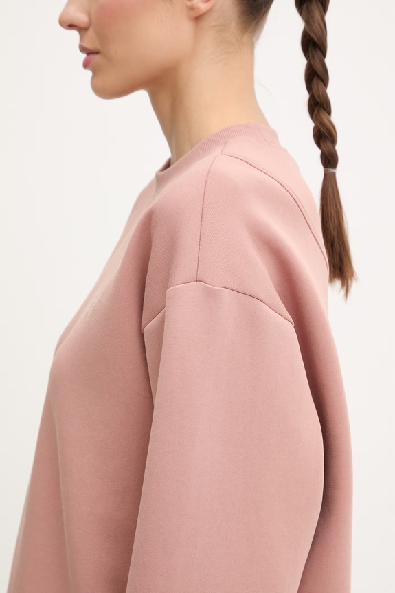 adidas by Stella McCartney mikina dámska s bavlnou KC1822 hnedá