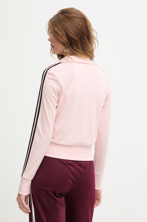 Ρούχα adidas Originals μπλούζα με κουμπιά Γυναικεία KC6573 ροζ